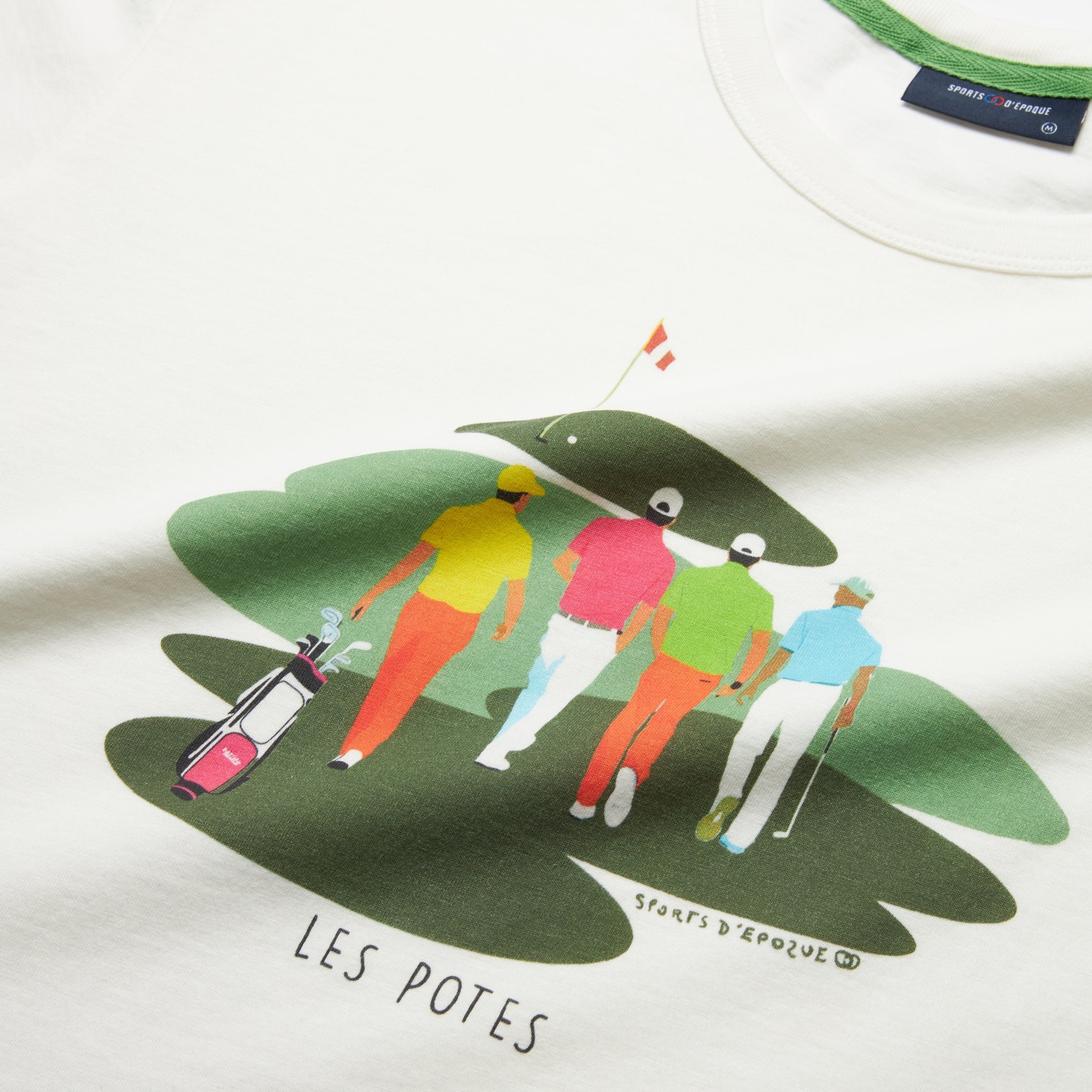 T-shirt Les Potes Golf - Marshmallow