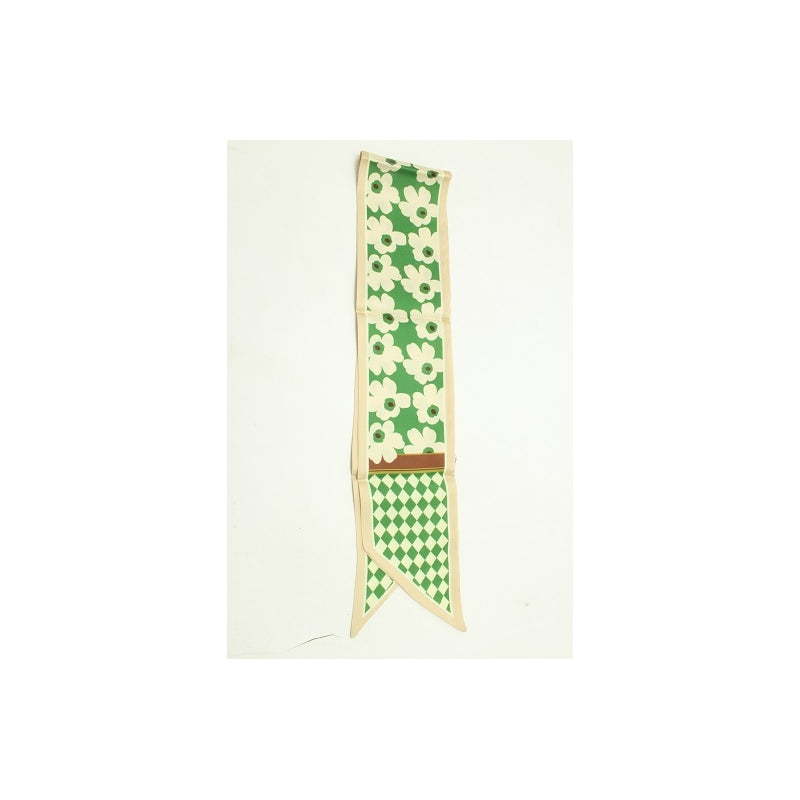 67569 - Tour de cou Fleurs & Carreaux - 0850 Vert Foncé