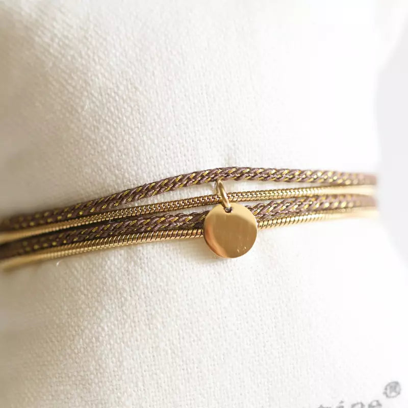 Bracelet Collier Marron glacié - Valentin Valentine
