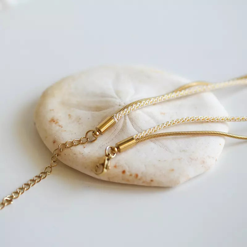 Bracelet pailleté Ecru - Valentine