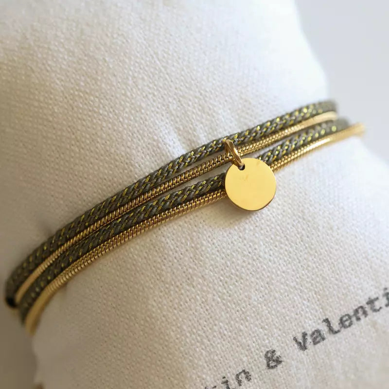 Bracelet pailleté Olive - Valentine