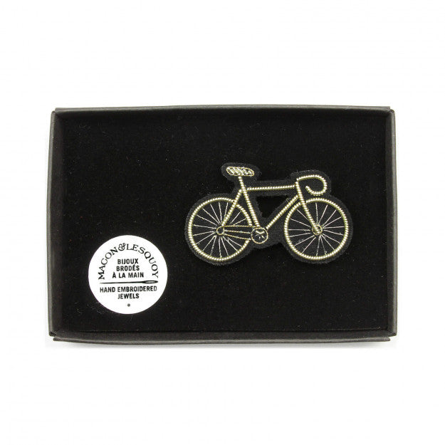 Broche - Vélo argenté