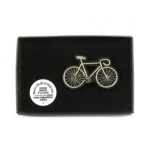 Broche - Vélo argenté