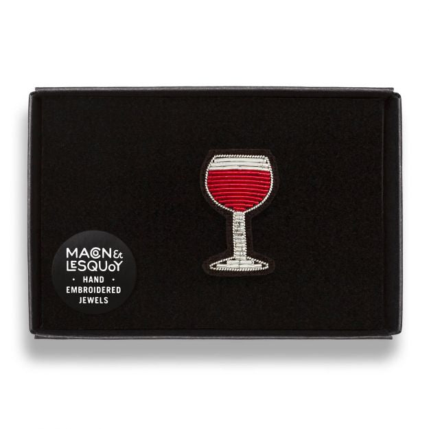 Broche - Verre Rouge