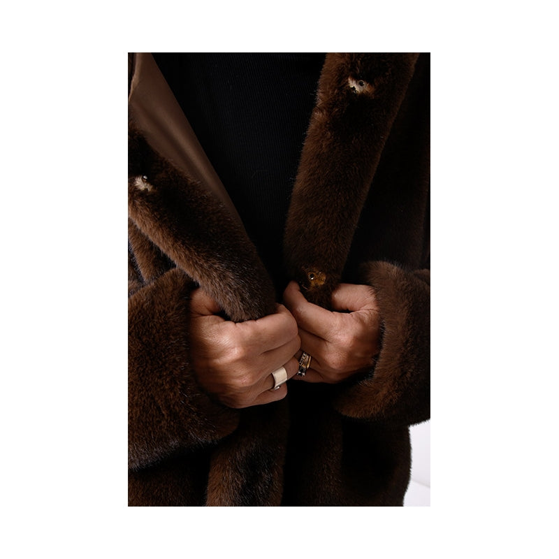 67528 - Veste Fourrure à Capuche