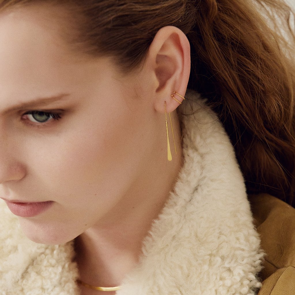 Boucle d'oreille chaîne Salomé