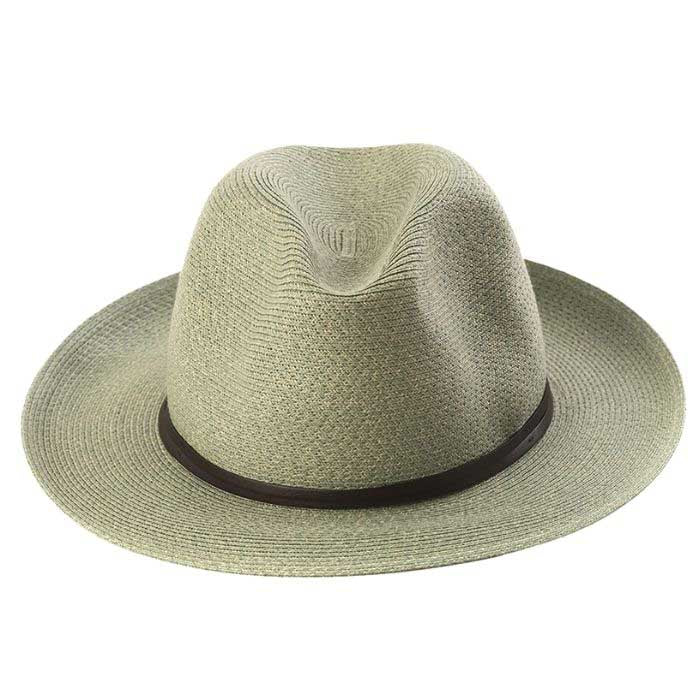 Chapeau Papier et Lien Cuir - Amande