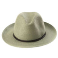 Chapeau Papier et Lien Cuir - Amande