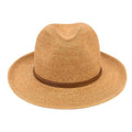 Chapeau Papier et Lien Cuir - Havane