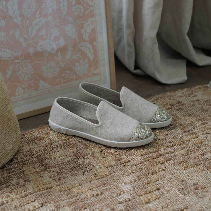 Chaussons Beige Sparkling - Femme