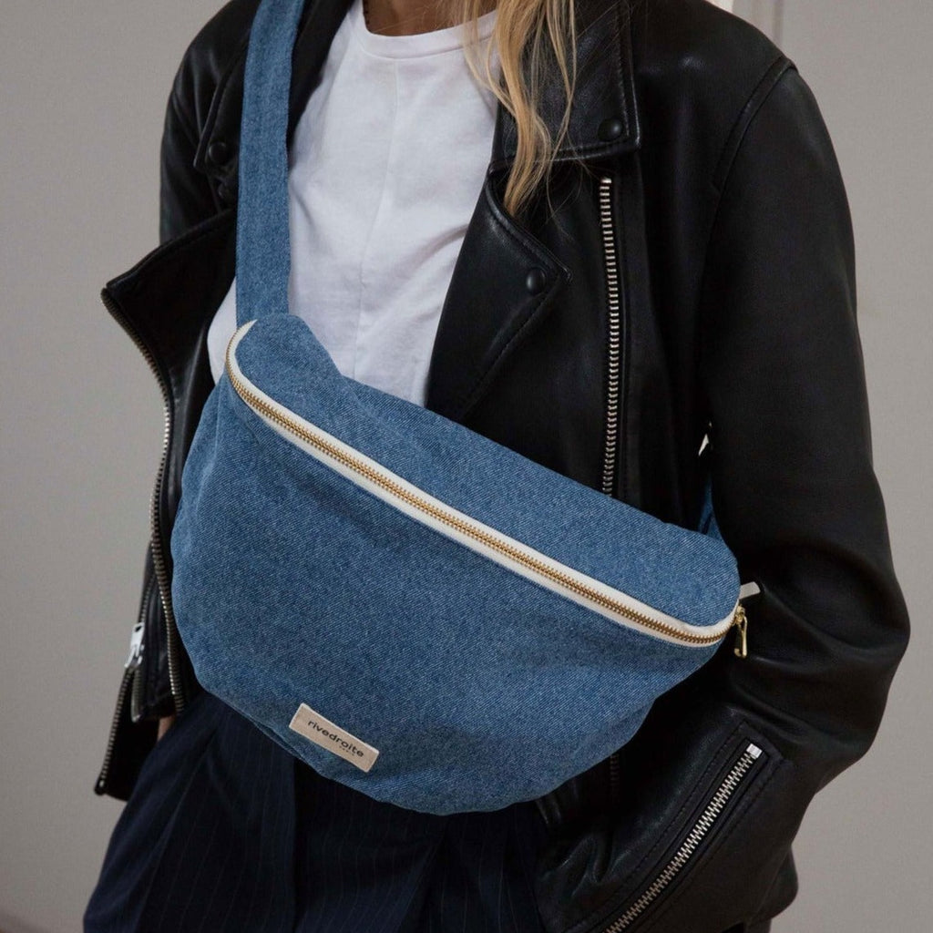 Custine XL - Denim Clair - Banane en coton
