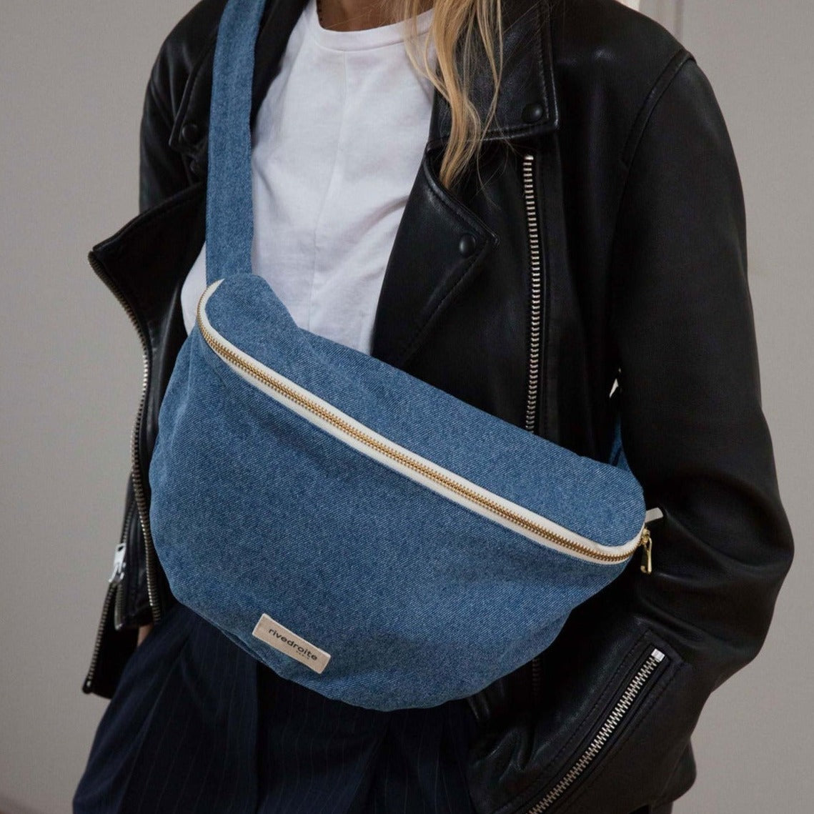 Custine XL - Denim Clair - Banane en coton