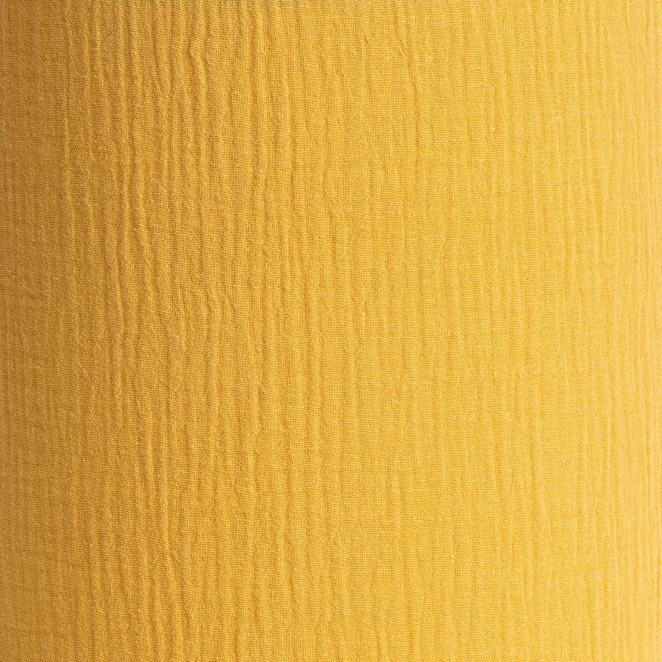 Lampe Baladeuse en gaze de coton gaufrée Moutarde - Câble A