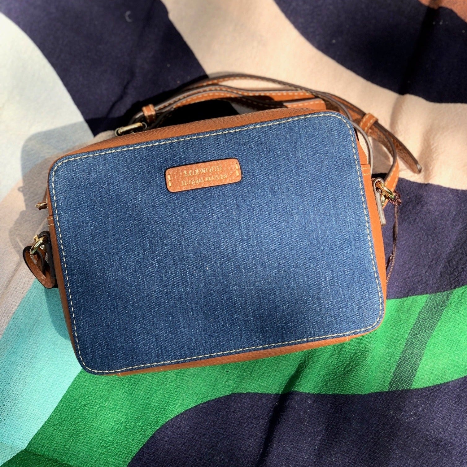 Camera Bag Jean Clair - Sac bandoulière Toile et Cuir