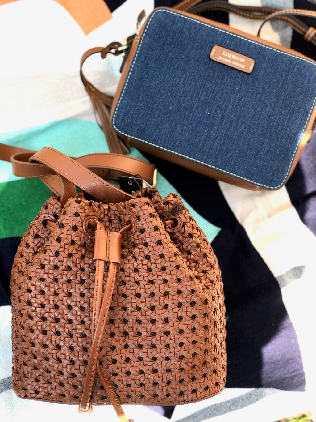 Camera Bag Jean Clair - Sac bandoulière Toile et Cuir