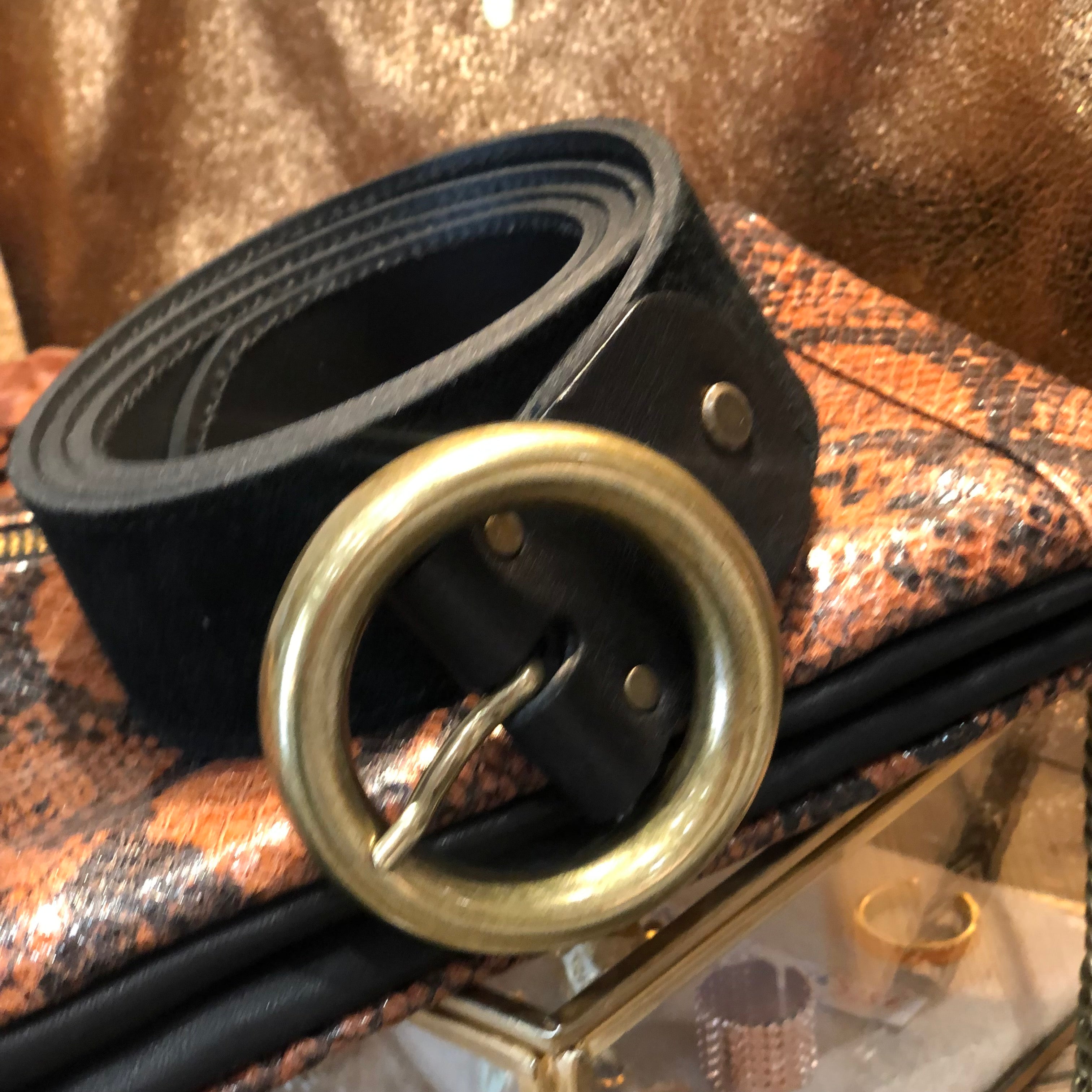 Ceinture Ronde n°296 - Nubuck Noir