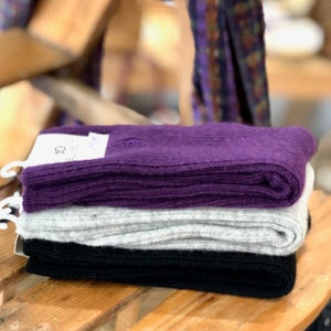 Chaussettes Violette Laine avec Angora #FLA03- Femme