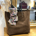 Cabas Vachette Velours - Marron
