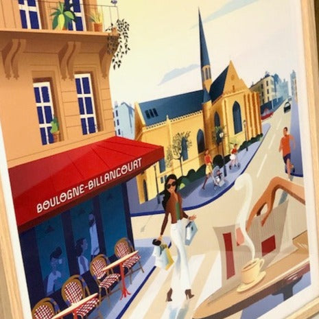 POSTER BOULOGNE BILLANCOURT - 30/40