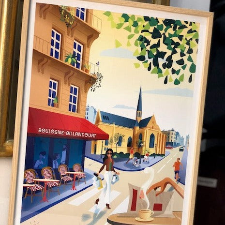 POSTER BOULOGNE BILLANCOURT - 30/40