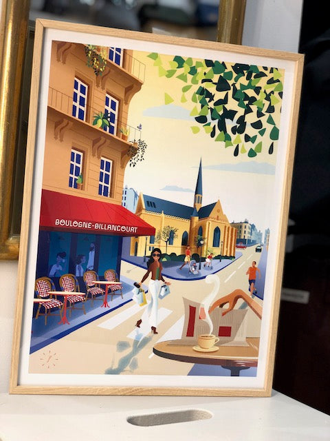 POSTER BOULOGNE BILLANCOURT - 30/40