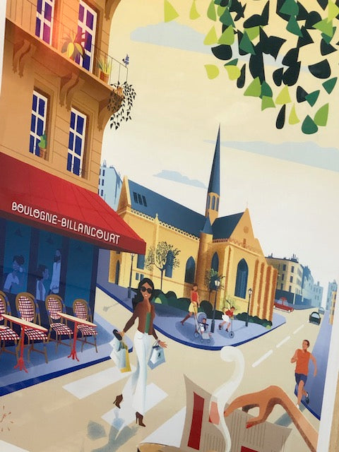 POSTER BOULOGNE BILLANCOURT - 30/40