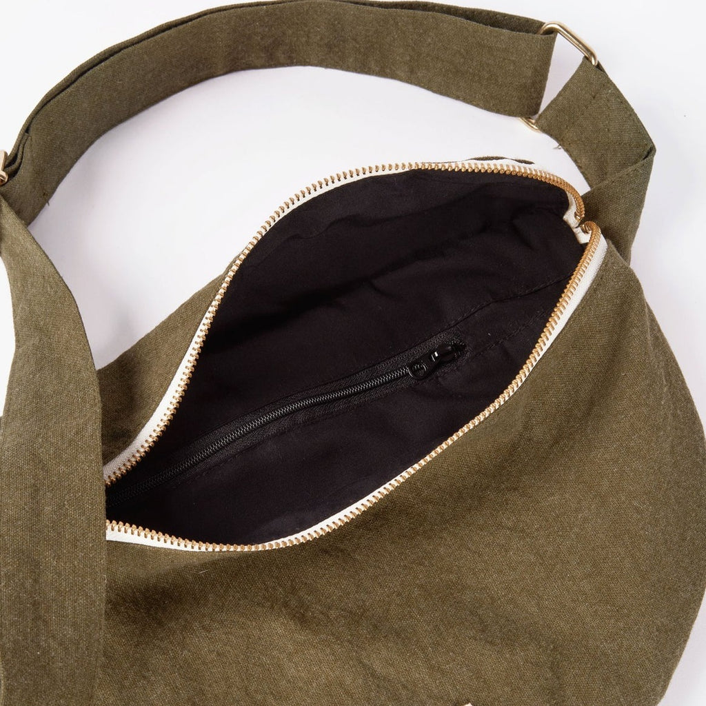 Custine XL - Military Green - Banane en coton