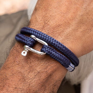 Bracelet Salty Steve - Navy - Silver