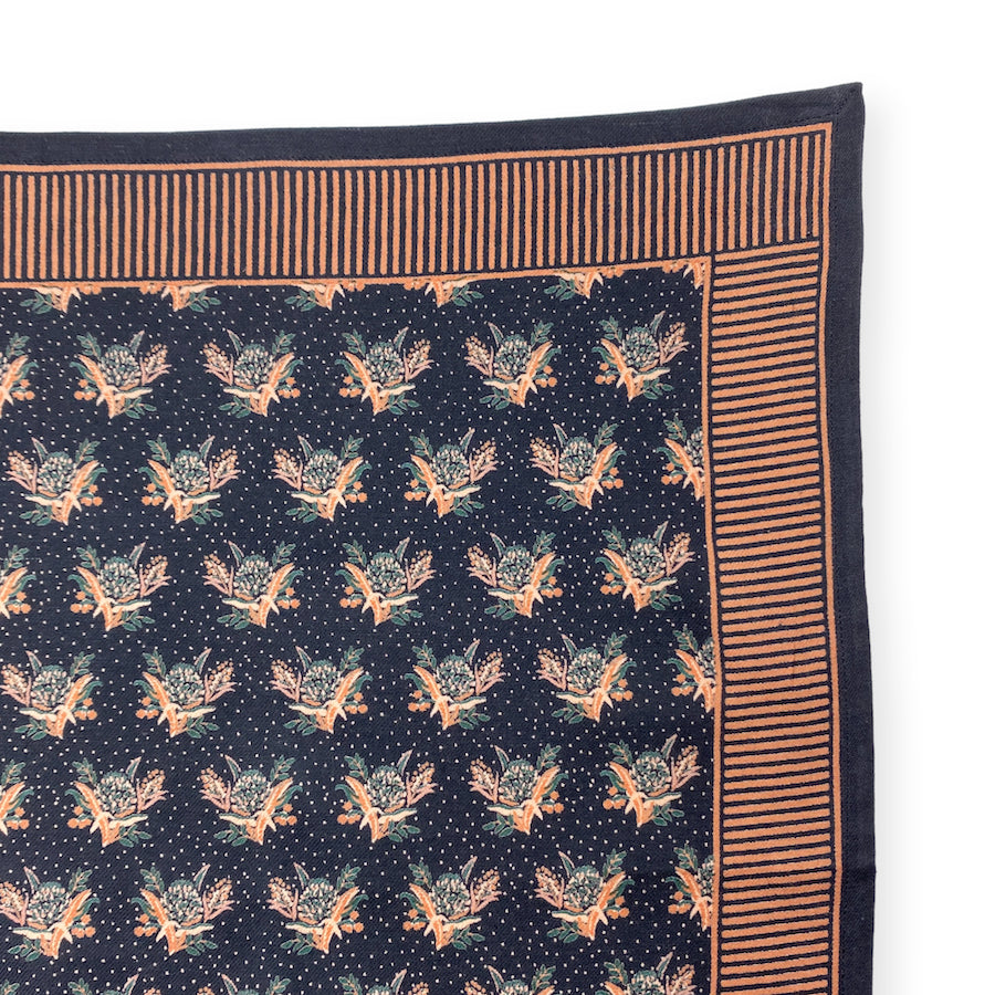 Foulard Apaches Latika - Ananas - Charbon