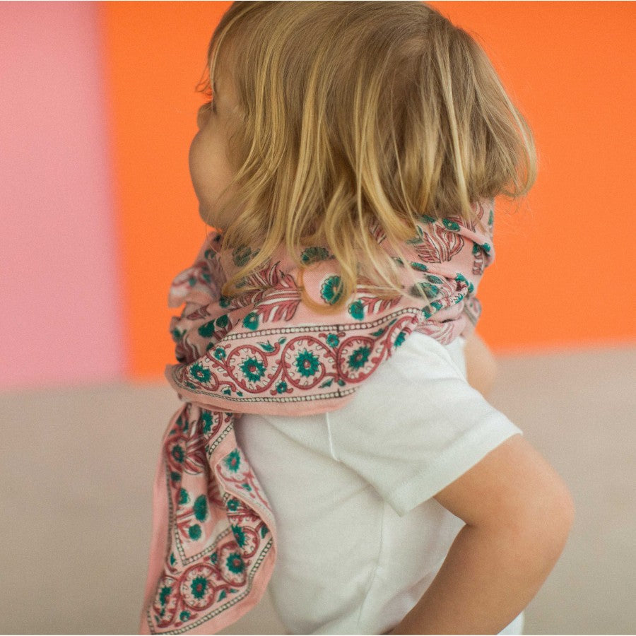 Foulard Apaches Latika - Bouton d'Or - Fraisier