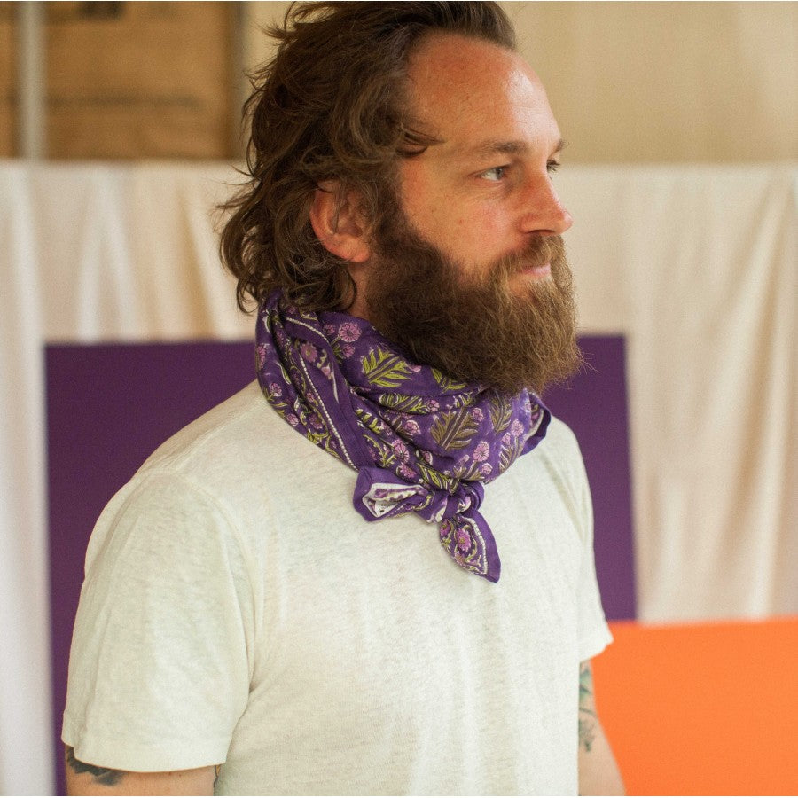 Foulard Apaches Latika - Bouton d'Or - Figuier