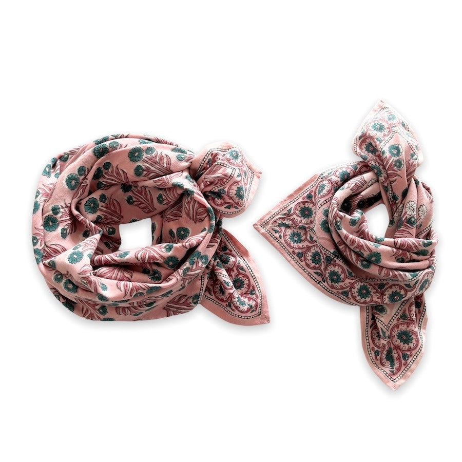 Foulard Apaches Latika - Bouton d'Or - Fraisier