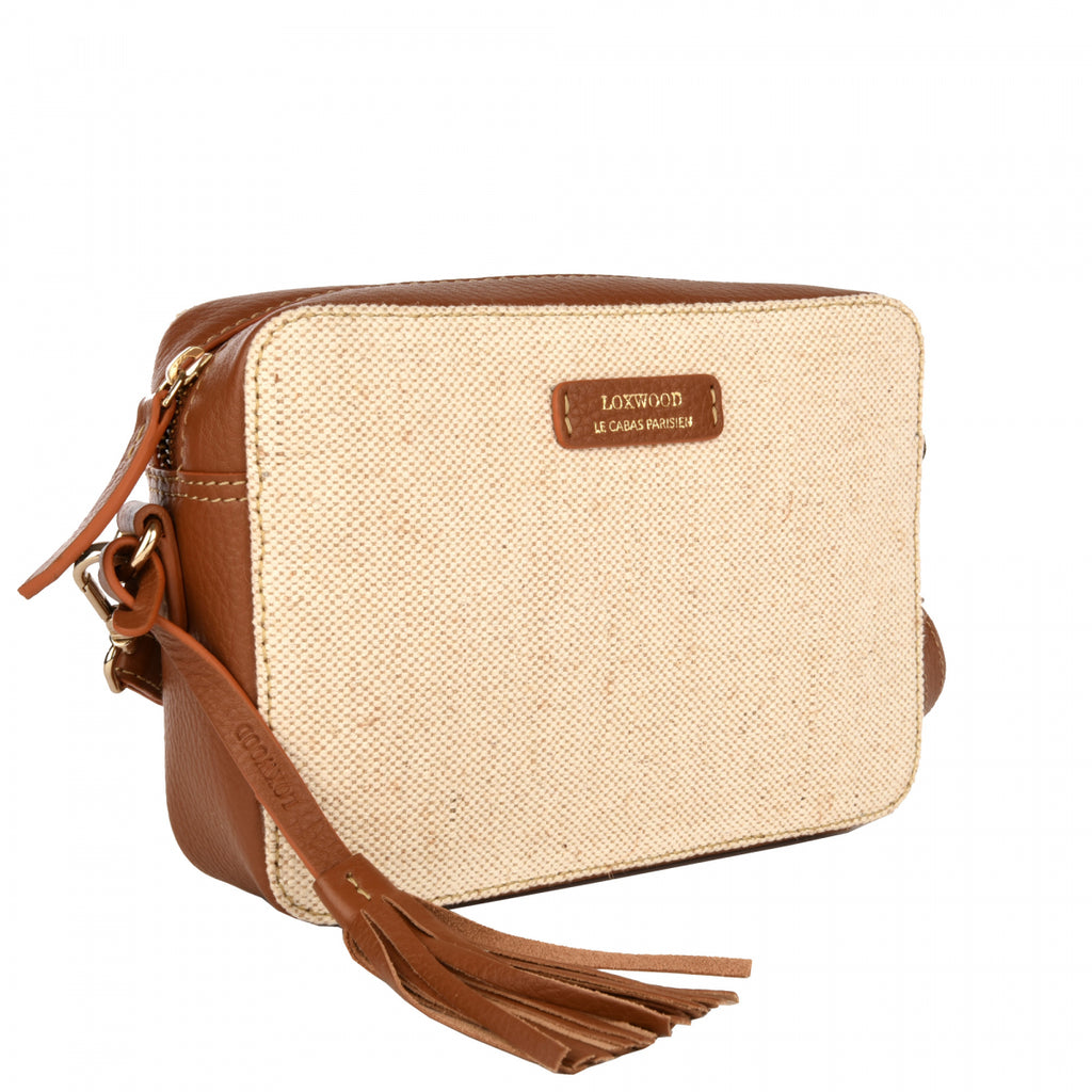 Camera Bag Natural - Sac bandoulière Toile et Cuir