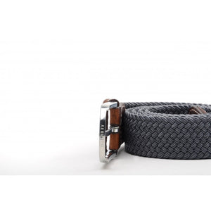 Ceinture Tressée - Gris Flanelle