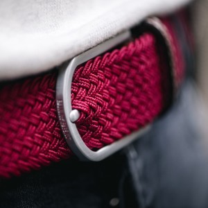 Ceinture Tressée - Bordeaux
