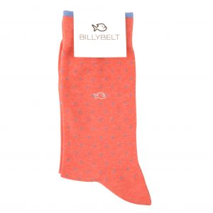 Chaussette Coton Corail foncé Square - Homme