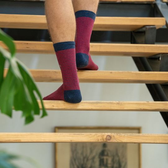 Chaussette Rayées en Coton Basque #RA35 - Homme