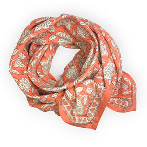 Foulard Apaches Latika - Coeur - Papaye