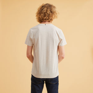 T-shirt "homme des bois" en coton beige