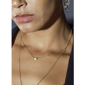 Collier Baguette Or