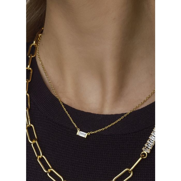 Collier Baguette Or